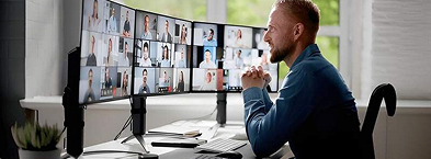 Video meetings dynamic ecosystem visual asset
